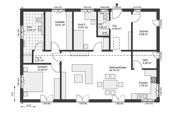 Bungalow zum Kauf 397.000 € 4 Zimmer 115 m² 389,2 m² Grundstück Gaisbeuren Bad Waldsee 88339