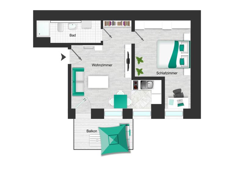Wohnung zum Kauf 139.000 € 2 Zimmer 45,1 m²<br/>Wohnfläche Lindenau Leipzig 04177