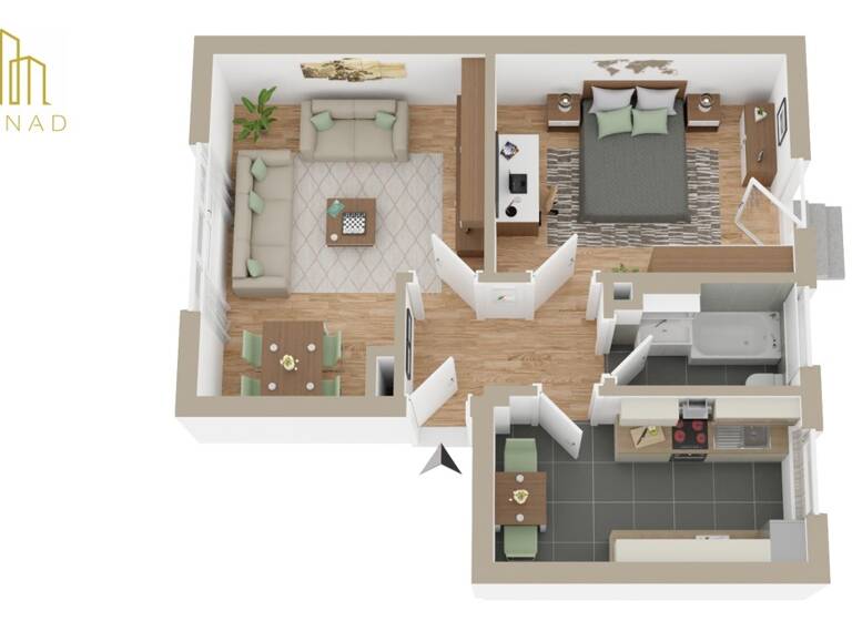 Wohnung zur Miete 450 € 2 Zimmer 50 m² EG Somborn Dortmund-Somborn 44388