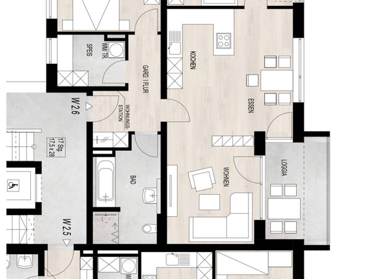 Wohnung zum Kauf - Erstbezug 381.892 € 3 Zimmer 90,9 m² 1. Geschoss Reisachangerstr. 4 Schwarzach 94374