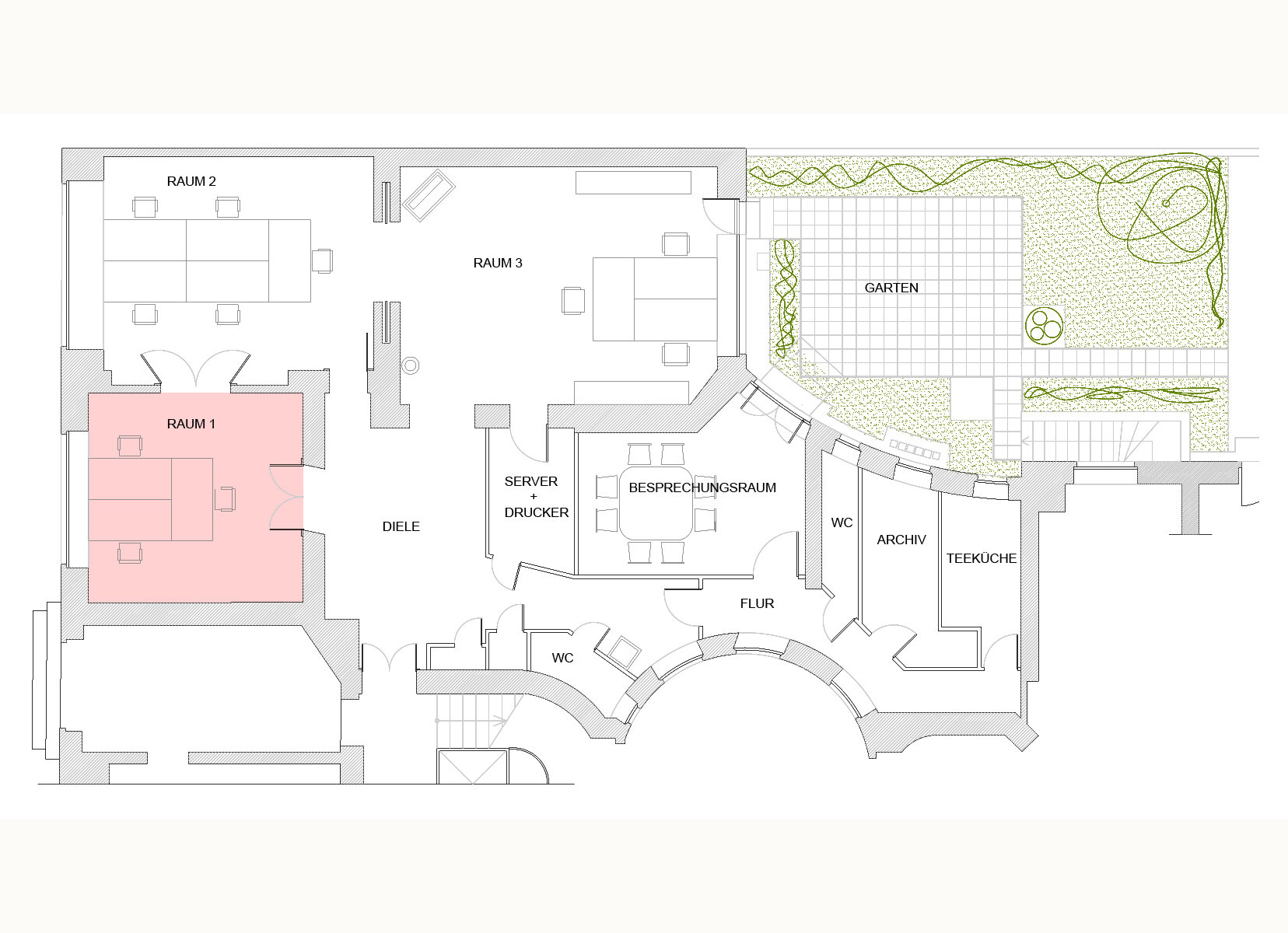 Bürofläche zur Miete provisionsfrei 950 € 25 m²<br/>Bürofläche Sächsische Straße Wilmersdorf Berlin 10707