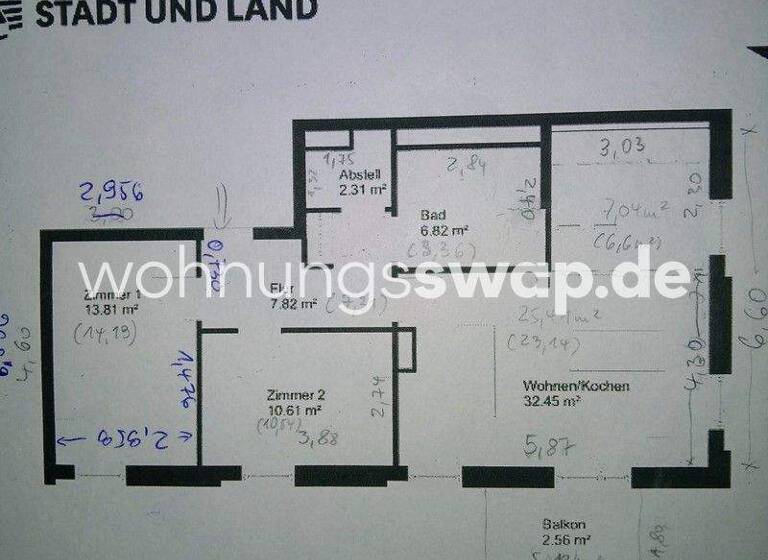 Studio zur Miete Tauschwohnung 897 € 3 Zimmer 75 m² 2. Geschoss Bohnsdorf Berlin 12526