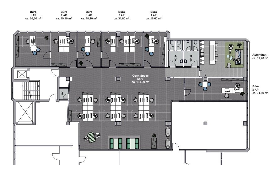 Bürogebäude zur Miete provisionsfrei 8,50 € 1.733 m²<br/>Bürofläche ab 300 m²<br/>Teilbarkeit Sprendlingen Dreieich 63303