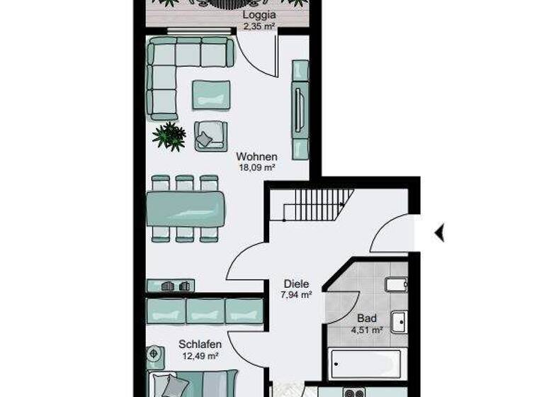 Maisonette zum Kauf 199.000 € 3 Zimmer 66,8 m² Bloherfelde Oldenburg 26129