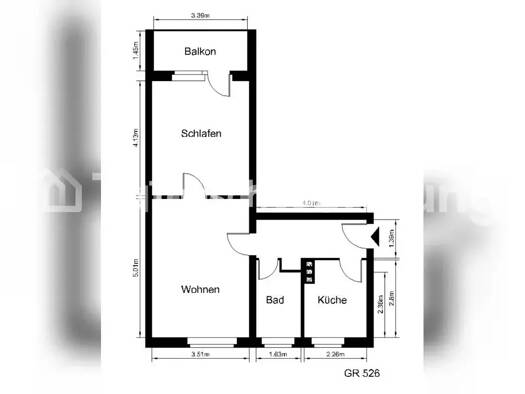 Wohnung zur Miete Tauschwohnung 380 € 2 Zimmer 50 m² 3. Geschoss Reutershagen West 18069