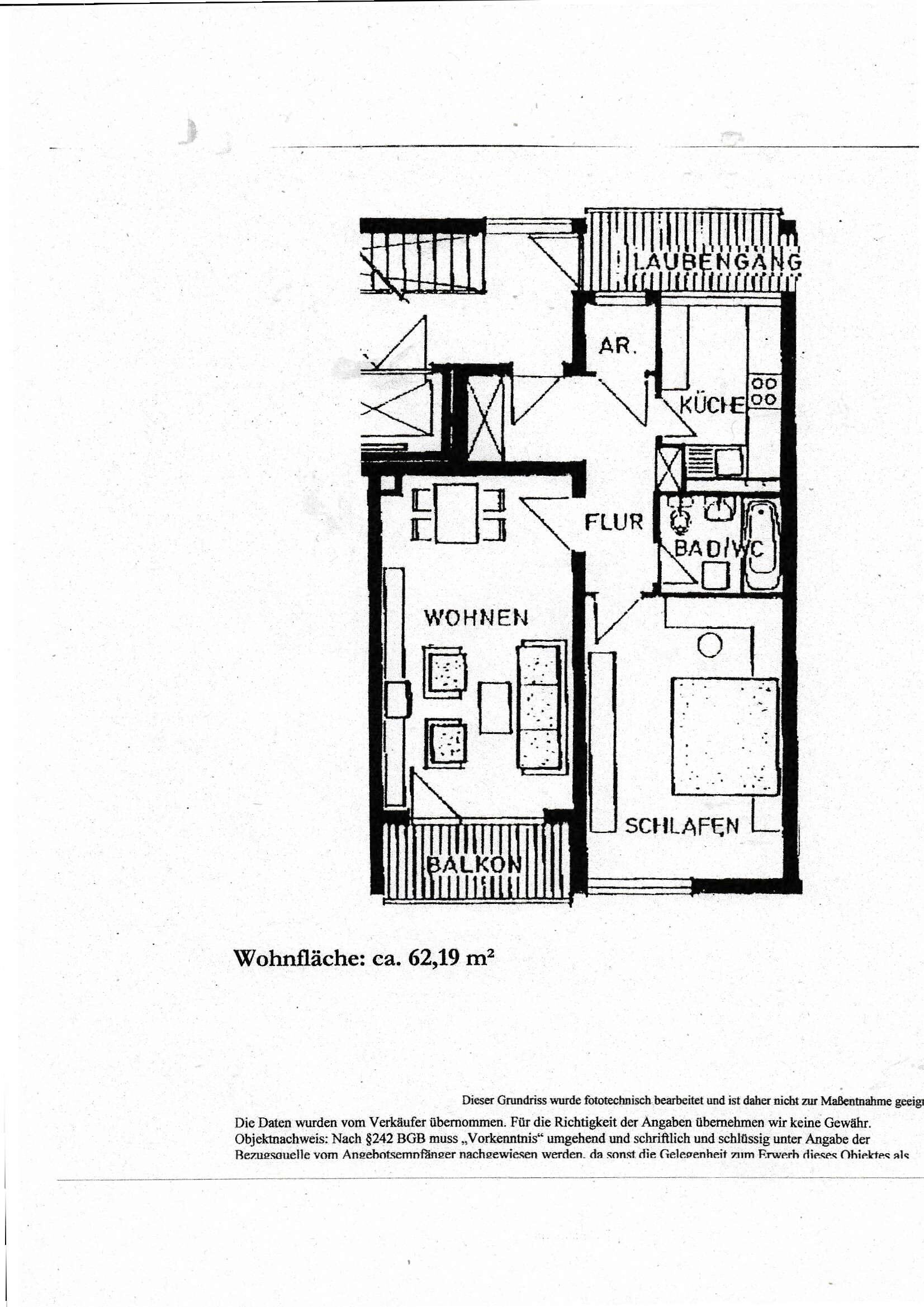 Wohnung zum Kauf als Kapitalanlage geeignet 169.000 € 2 Zimmer 62,2 m²<br/>Wohnfläche Röthenbach West Nürnberg 90449