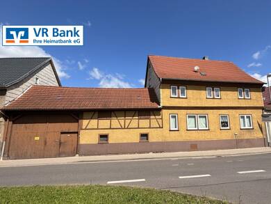 Bauernhaus zum Kauf 185.000 € 10 Zimmer 220 m² 1.340 m² Grundstück frei ab sofort Wechmar Drei Gleichen 99869