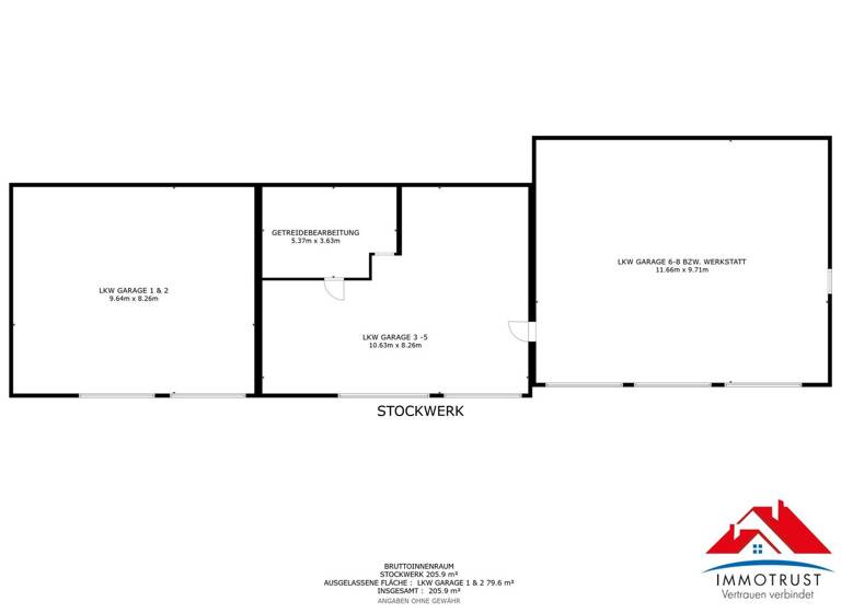 Produktionshalle zum Kauf 149.000 € 205,9 m² Lagerfläche Feistritz im Rosental 9181