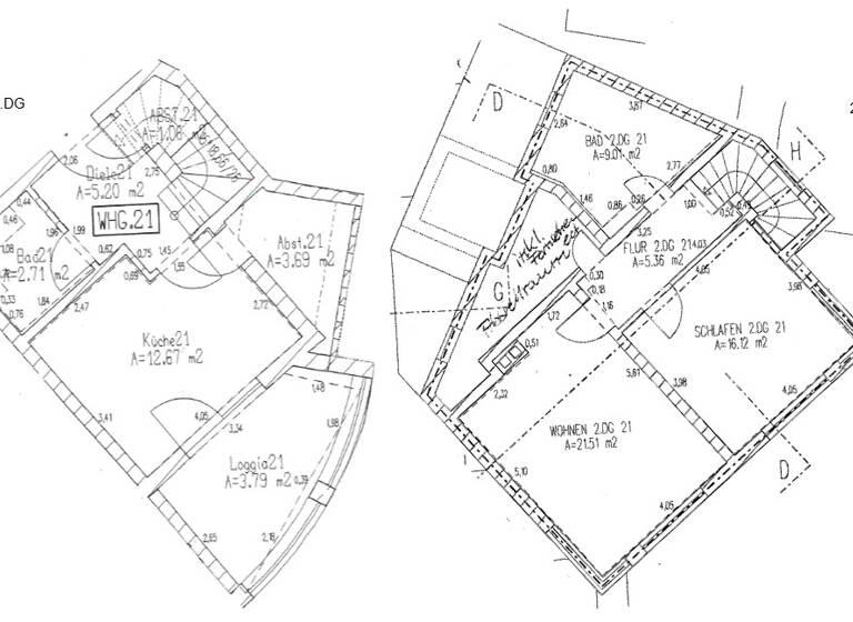 Wohnung zur Miete 710 € 2 Zimmer 81,1 m² 4. Geschoss frei ab 01.07.2026 Kietzstraße 1 Prenzlau 17291