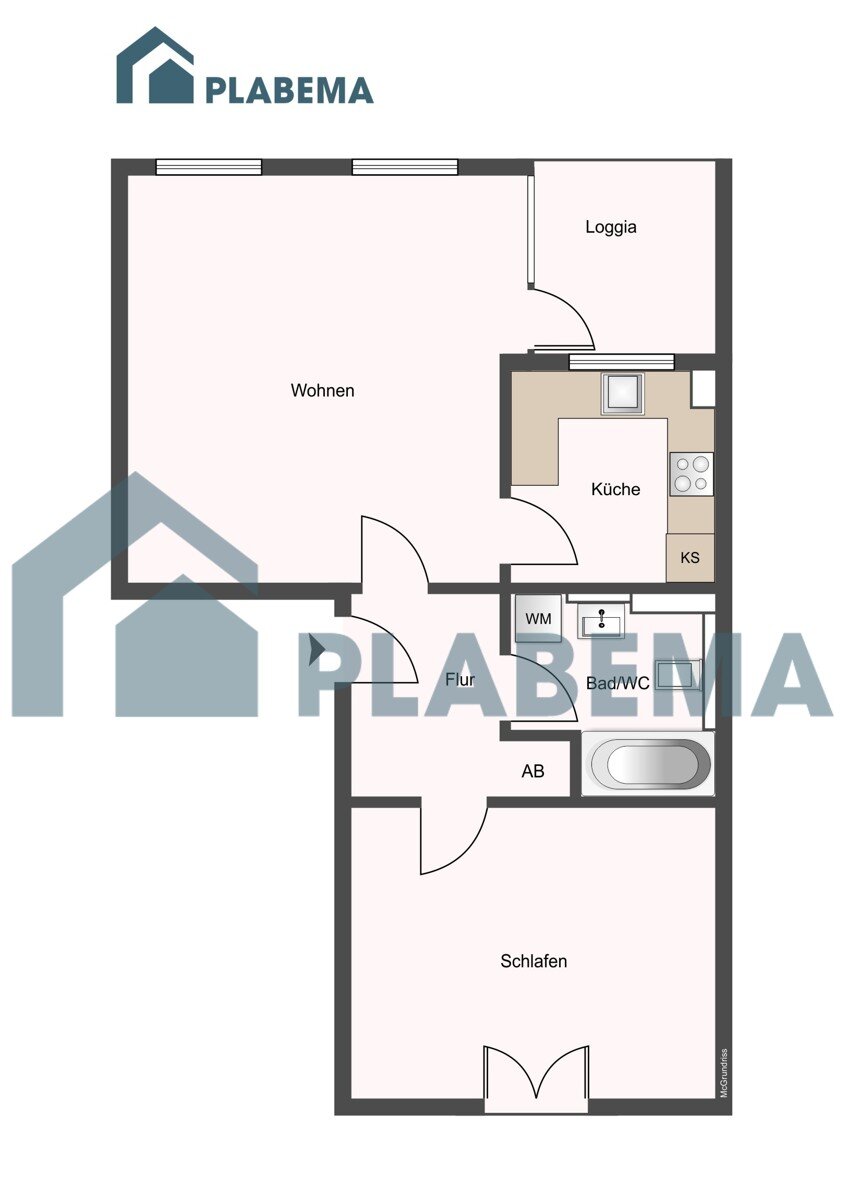 Wohnung zur Miete 798 € 2 Zimmer 59,4 m²<br/>Wohnfläche 1.<br/>Geschoss Rotbuchenring 11 Lindenbergviertel Neubrandenburg 17033