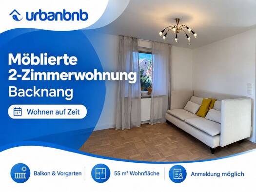 Wohnung zur Miete auf Zeit 1.450 € 2 Zimmer 55 m² frei ab 10.01.2027 Stiftsgrundhof Stiftsgrundhof Backnang 71522