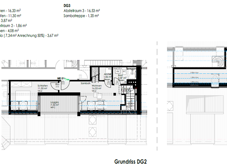 Wohnung zur Miete 875 € 2 Zimmer 71,9 m² 4. Geschoss frei ab sofort Humboldtstraße 24 Braunschweig 38106