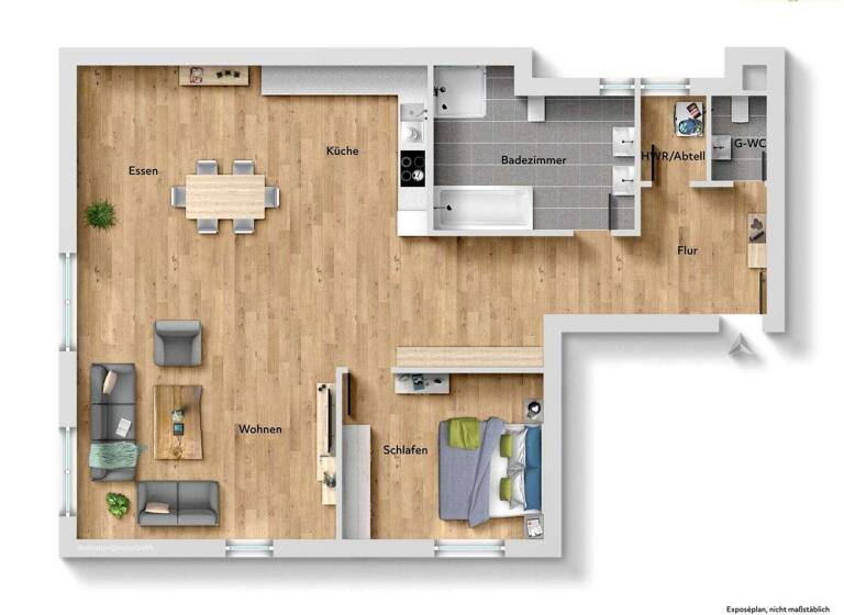 Wohnung zum Kauf 229.000 € 2,5 Zimmer 114,3 m² 1. Geschoss Mengen 88512