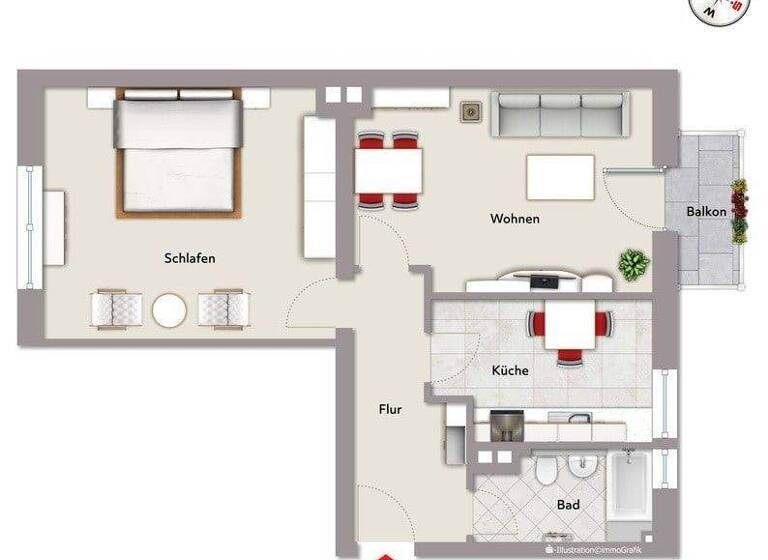 Wohnung zum Kauf 219.000 € 2 Zimmer 61 m² frei ab 01.05.2026 Steinbühl Nürnberg 90459