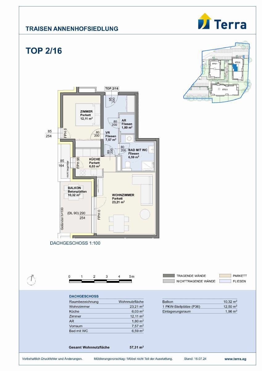 Wohnung zur Miete 640 € 2 Zimmer 57,3 m²<br/>Wohnfläche 01.09.2026<br/>Verfügbarkeit Traisen 3160