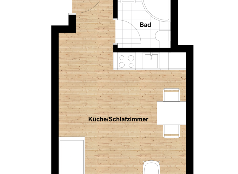 Wohnung zum Kauf 138.000 € 1 Zimmer 23 m²<br/>Wohnfläche Ingolstadt Ingolstadt 85055