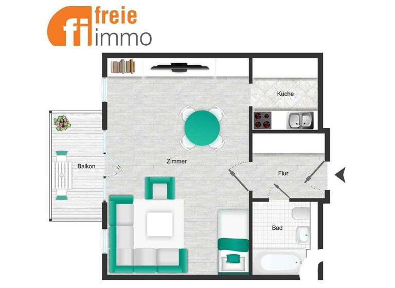 Studio zum Kauf 109.000 € 1 Zimmer 43,5 m² Laubegast Dresden 01279