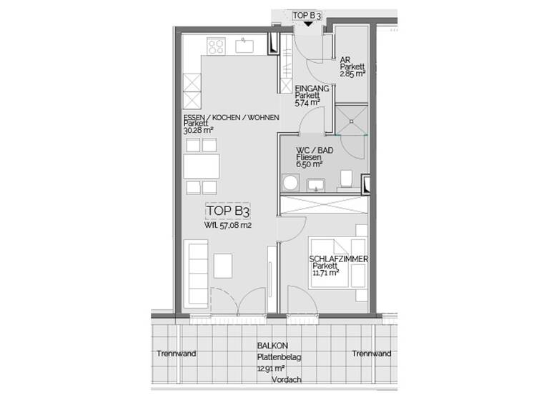 Wohnung zum Kauf - Erstbezug 224.500 € 2 Zimmer 58,3 m² EG Admonter Straße 21 Liezen 8940