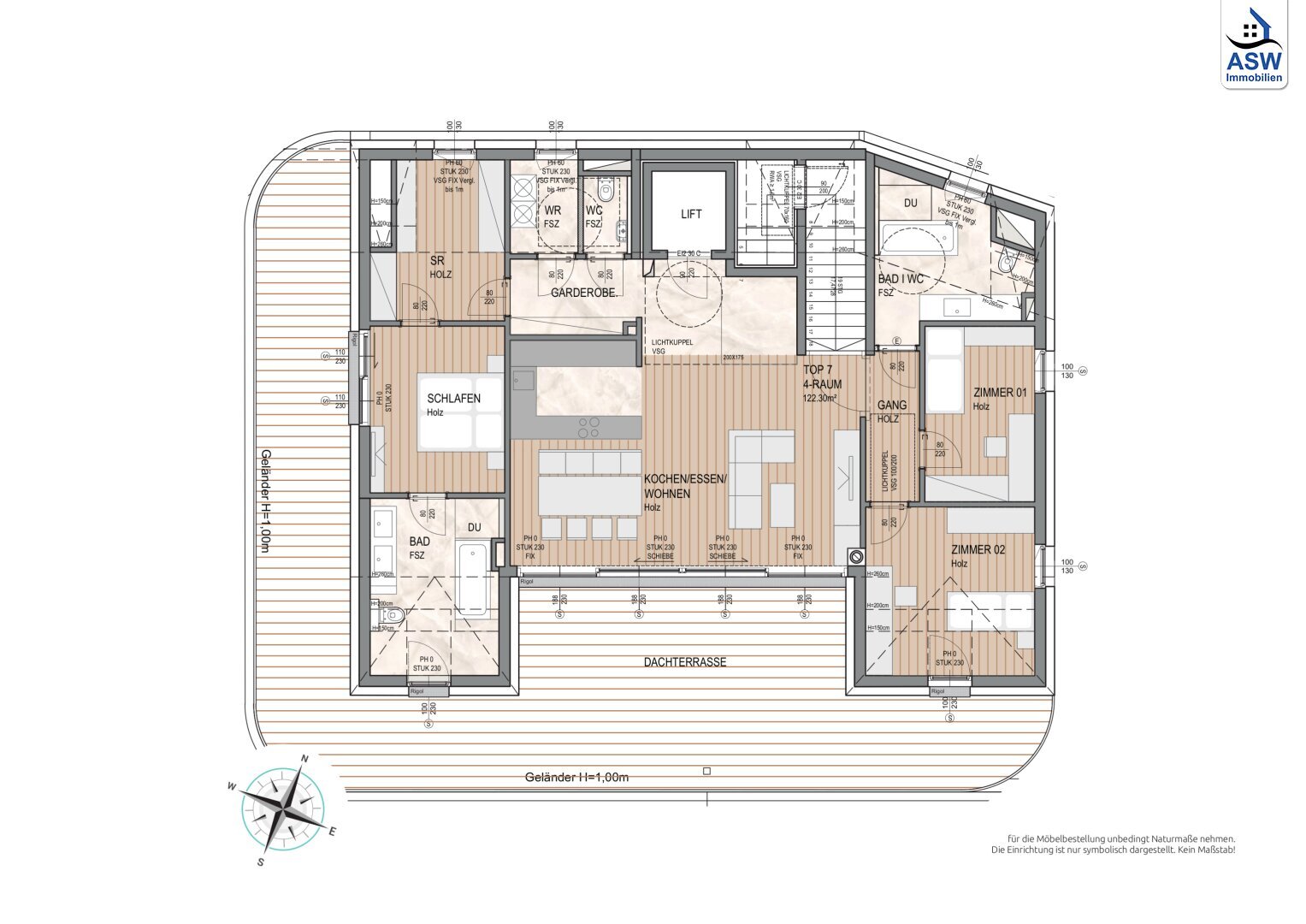 Penthouse zur Miete 2.685 € 4 Zimmer 129,7 m²<br/>Wohnfläche Spazenhofstraße Pöstlingberg Linz 4040