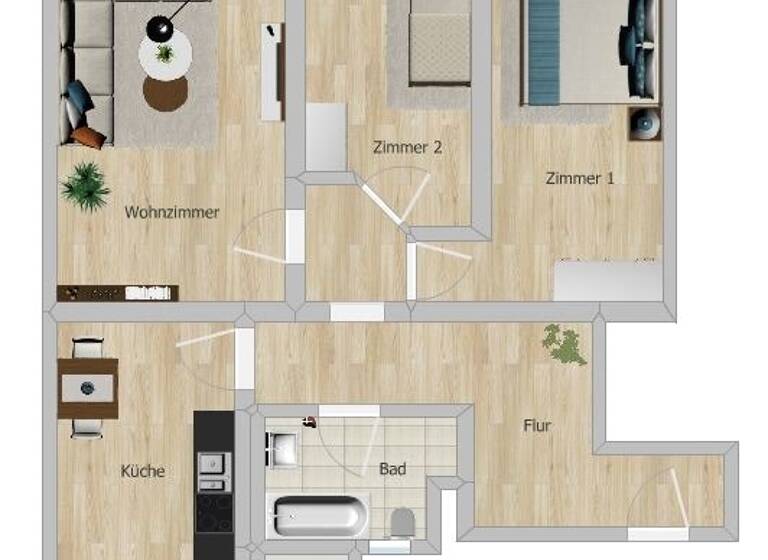 Wohnung zum Kauf 259.000 € 3 Zimmer 72 m²<br/>Wohnfläche ab sofort<br/>Verfügbarkeit Südstadt Fürth 90763