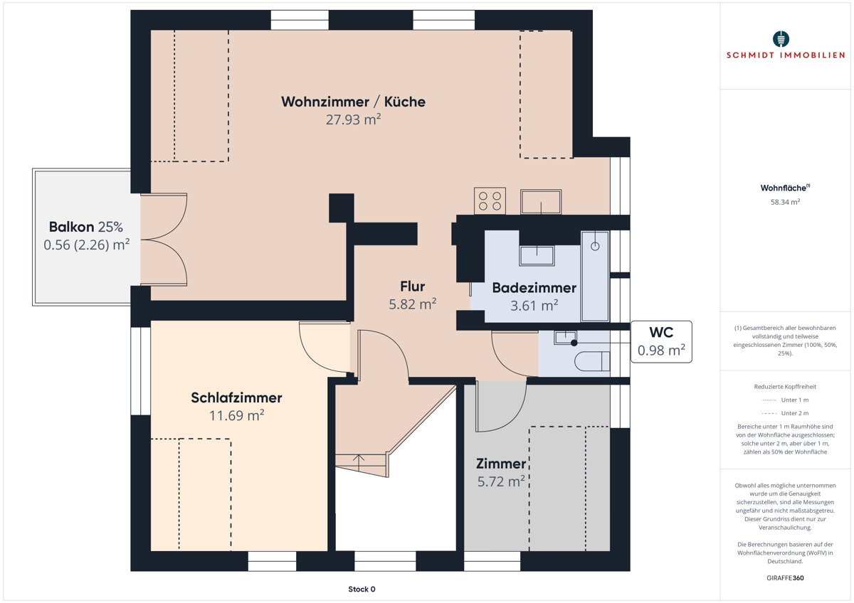 Wohnung zum Kauf 269.000 € 3 Zimmer 58,3 m²<br/>Wohnfläche Asperg 71679