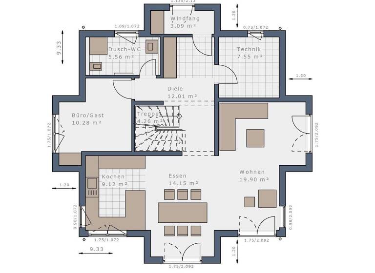Einfamilienhaus zum Kauf provisionsfrei 1.040.000 € 5 Zimmer 145 m² 1.599 m² Grundstück Martinsthal Eltville am Rhein 65344