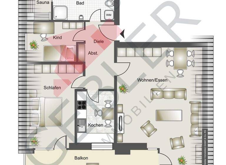 Wohnung zum Kauf 198.000 € 3 Zimmer 89,8 m² 3. Geschoss frei ab 01.06.2026 Zentrum Iserlohn 58644