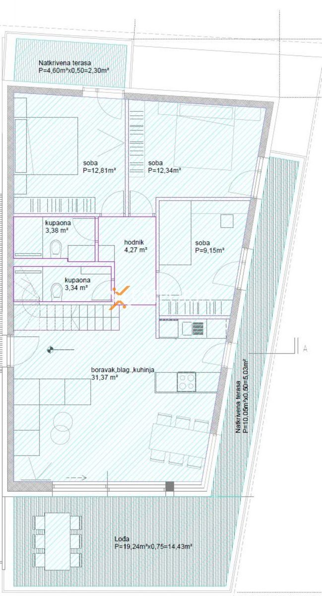 Wohnung zum Kauf 566.600 € 3 Zimmer 137 m²<br/>Wohnfläche 2.<br/>Geschoss Borik