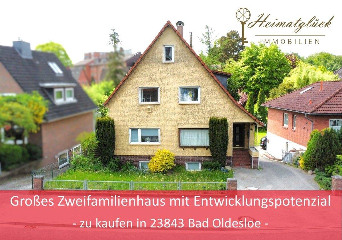 Immobilie in Bad Oldesloe - Großes Zweifamilienhaus mit Entwicklungspotenzial - zu kaufen in 23843 Bad Oldesloe - - Bild 0