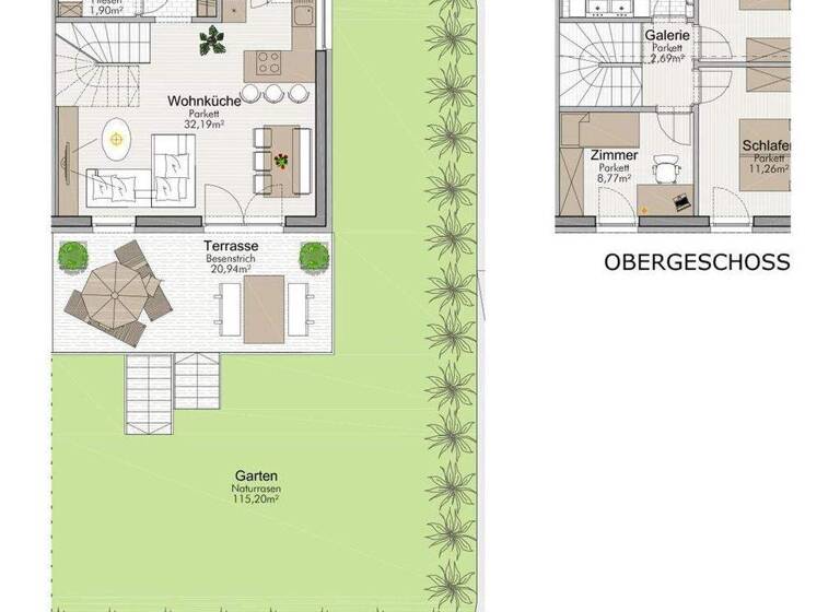 Maisonette zum Kauf 343.971 € 4 Zimmer 82,3 m² Wildon 8410