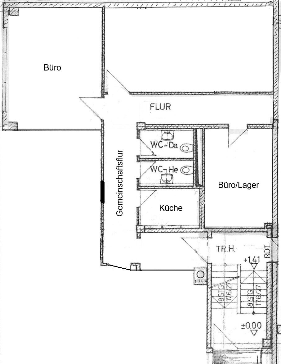 Büro-/Praxisfläche zur Miete 680 € 1 Zimmer 45 m²<br/>Bürofläche Feldkirchen Feldkirchen 85622