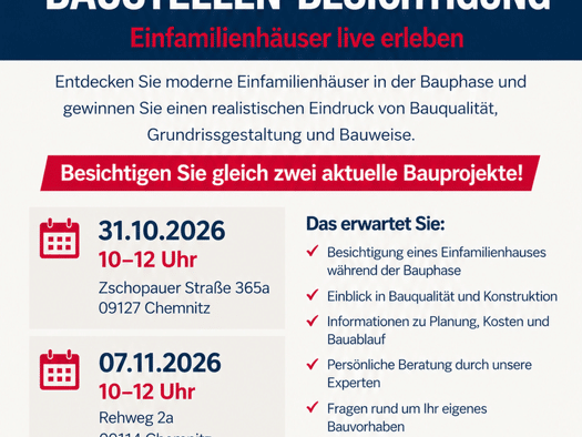 Einfamilienhaus zum Kauf - Erstbezug 424.000 € frei ab sofort Einsiedel Chemnitz 09123