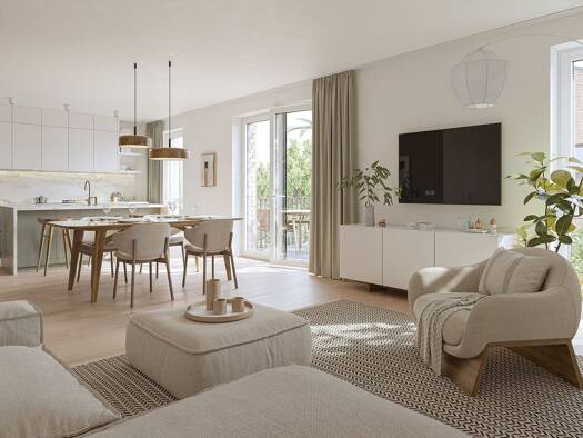 Wohnung zum Kauf - Neubau provisionsfrei 496.000 € 2,5 Zimmer 75,5 m² 1. Geschoss frei ab 01.01.2028 Freiburger Straße 23 Stade Stade 21682