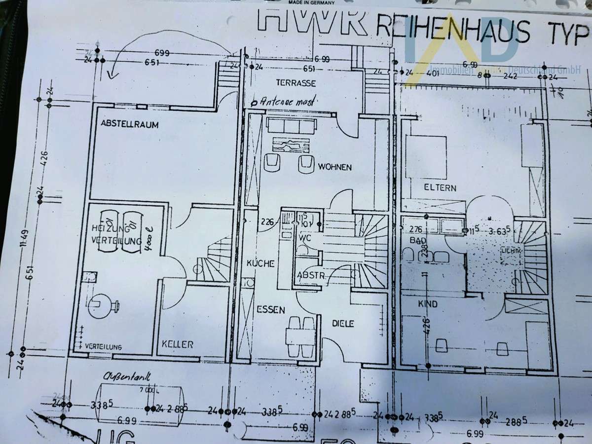 Reihenmittelhaus zum Kauf 375.000 € 3,5 Zimmer 138 m²<br/>Wohnfläche 200 m²<br/>Grundstück Neuhausen Metzingen / Hardtsiedlung-Neuhausen 72555