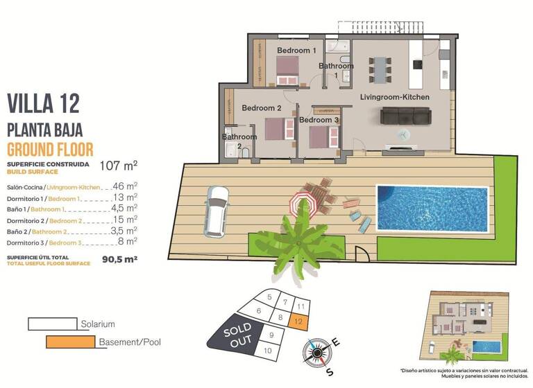 Villa zum Kauf provisionsfrei 540.000 € 4 Zimmer 107 m² 346 m² Grundstück Calle rey luis i Finestrat 03509