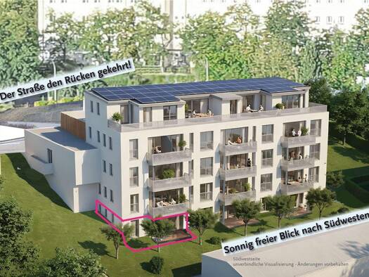 Terrassenwohnung zum Kauf - Neubau provisionsfrei 514.400 € 3 Zimmer 81,7 m² EG frei ab 31.12.2028 Achdorf Landshut 84036
