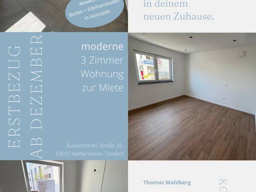Wohnung zur Miete 1.176 € 3 Zimmer 98 m² Geschoss 1/2 frei ab 01.12.2025 Tondorf Nettersheim 53947