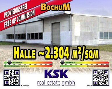 Lagerhalle zur Miete provisionsfrei 2.304 m² Lagerfläche Wattenscheid - Mitte Bochum 44866