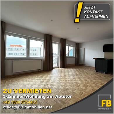 Wohnung zur Miete 1.040 € 3 Zimmer 80 m² 2. Geschoss frei ab sofort Abtstor 15 Innenstadt Fulda 36037