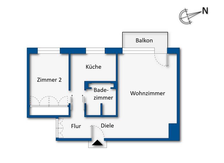 Wohnung zum Kauf 220.000 € 2 Zimmer 48 m² EG Marienfelde Berlin 12277