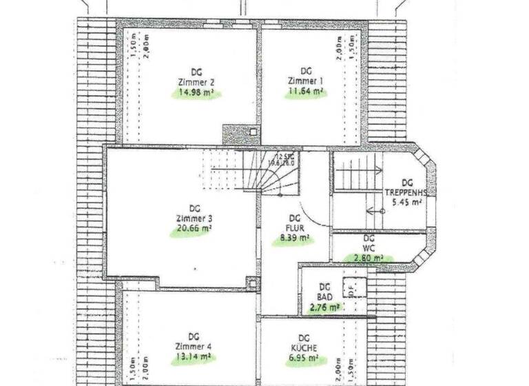 Wohnung zur Miete 900 € 3,5 Zimmer 81 m² 3. Geschoss frei ab 01.06.2026 Schlossvorstadt 8 Ellwangen 73479