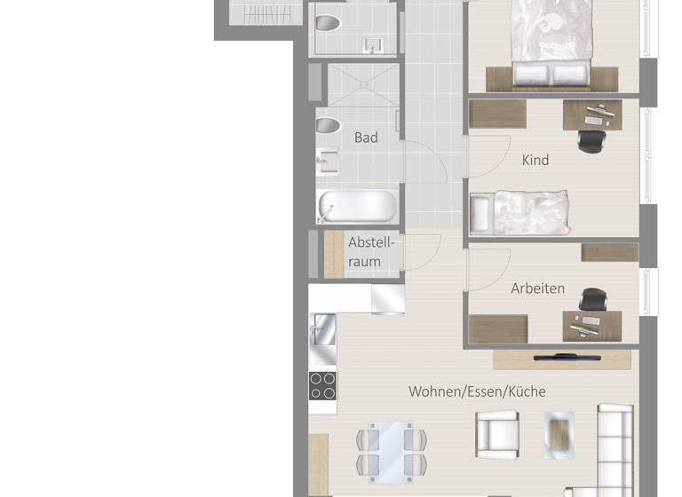 Wohnung zum Kauf - Neubau provisionsfrei 569.800 € 4,5 Zimmer 84,5 m²<br/>Wohnfläche 1.<br/>Geschoss Dinkelstrasse 2 Korntal Korntal-Münchingen 70825