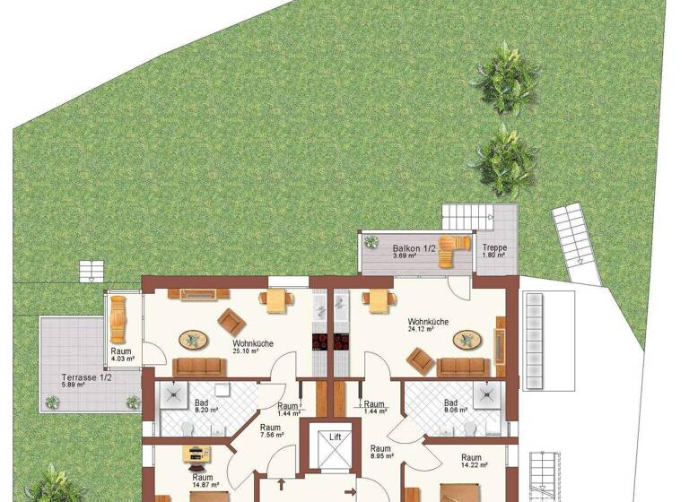 Wohnung zum Kauf - Erstbezug 432.185 € 2 Zimmer 66,5 m² Coschütz/Gittersee Dresden 01189