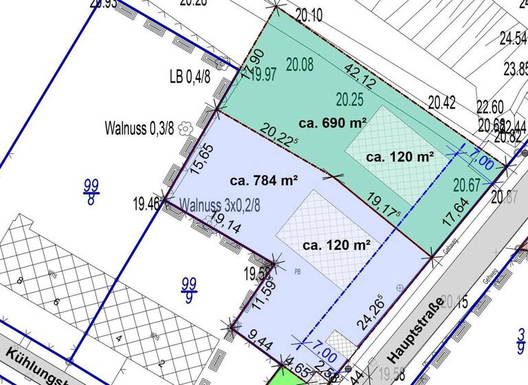 Grundstück zum Kauf provisionsfrei 124.200 € 690 m² Grundstück Hauptstraße Vorder Bollhagen Vorder-Bollhagen 18209