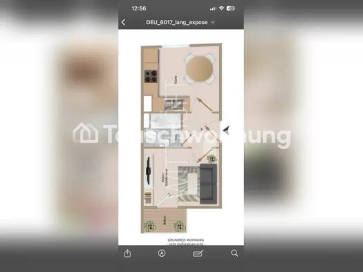 Wohnung zur Miete Tauschwohnung 513 € 1 Zimmer 38 m² 2. Geschoss Alsterdorf Nord 22081