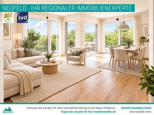Penthouse zur Miete 1.450 € 3 Zimmer 95,6 m² Oedheim Oedheim 74229