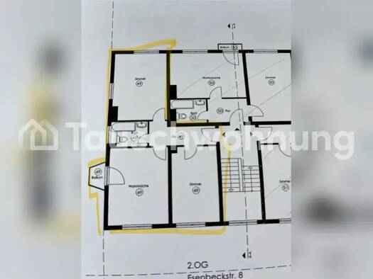 Wohnung zur Miete Tauschwohnung 950 € 3 Zimmer 59 m² 2. Geschoss Riehl Köln 50735