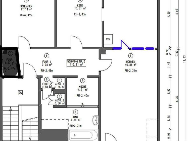 Wohnung zum Kauf provisionsfrei 449.000 € 4,5 Zimmer 104 m² 3. Geschoss Wilhelm-Leuschner-Str., 40 Darmstadt 64293