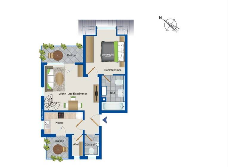 Maisonette zum Kauf 259.000 € 4 Zimmer 106 m²<br/>Wohnfläche 3.<br/>Geschoss Boppard Boppard 56154