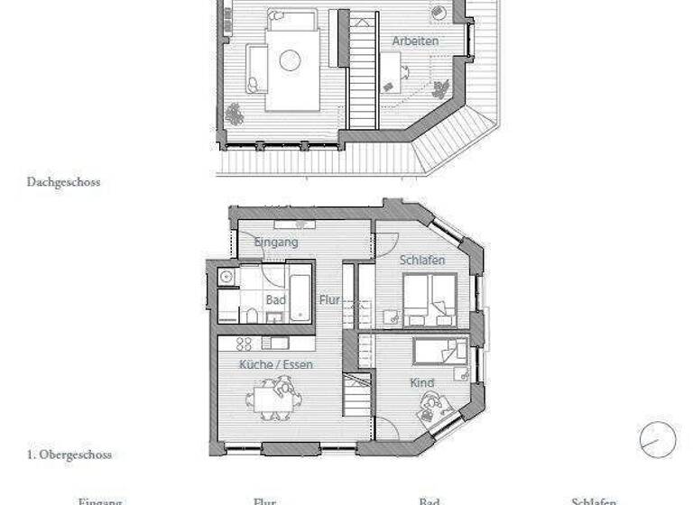 Maisonette zur Miete 1.990 € 4 Zimmer 117,1 m² 1. Geschoss frei ab sofort Bautzner Landstraße 3 Bühlau/Weißer Hirsch Dresden 01324